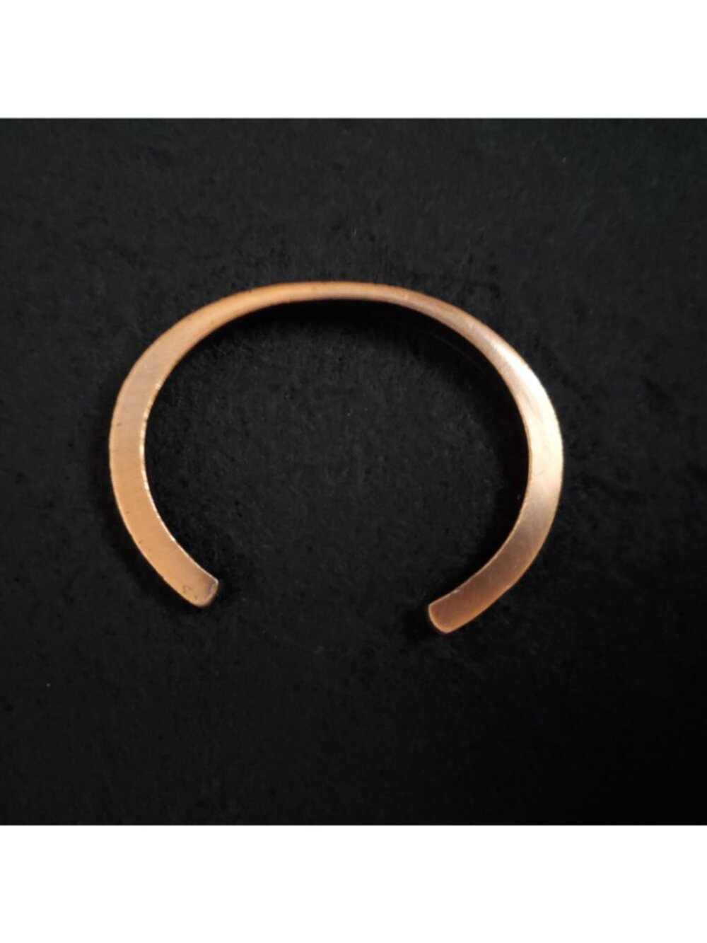 Vintage Copper Cuff Bracelet 6.25" Modernist Minimalist - Picture 5 of 10